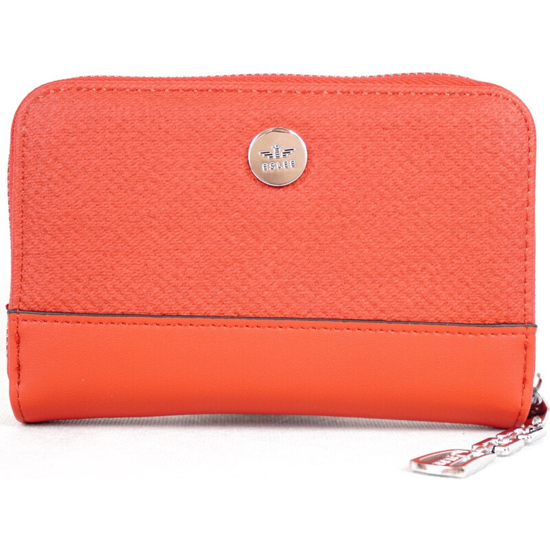 Bagnet Női pénztárca négyzetes mintával, műbőr, piros