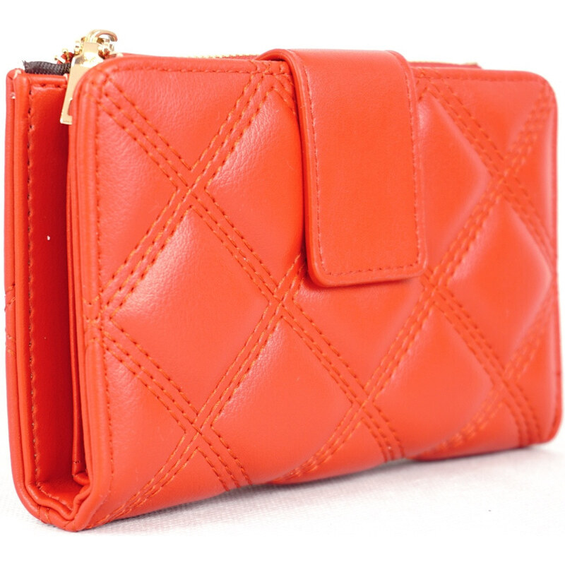 Bagnet Női pénztárca steppent mintával, műbőr, piros