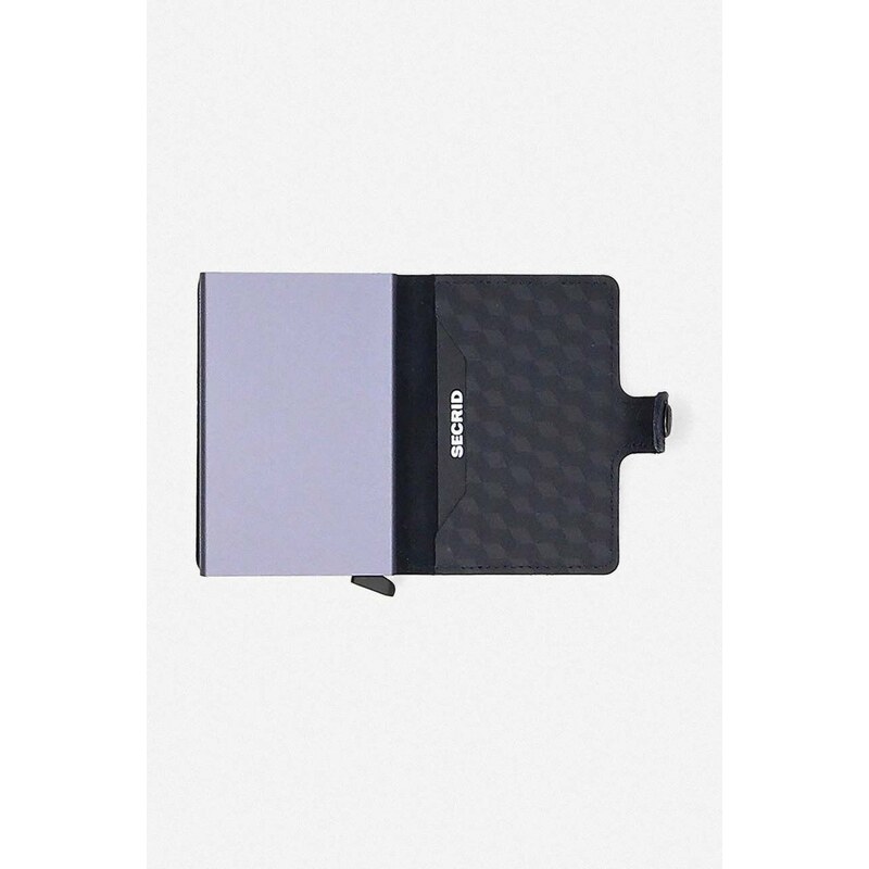 Secrid pénztárca fekete, Portfel Secrid Miniwallet Optical MOP-BLACK-TITANIUM
