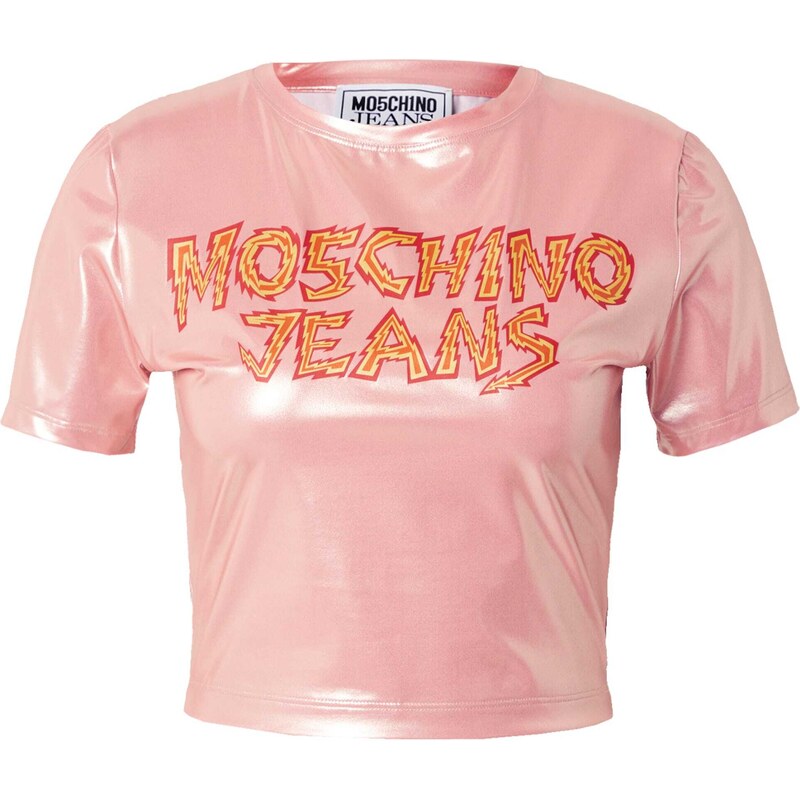 Moschino Jeans Póló narancs / rózsaszín / piros