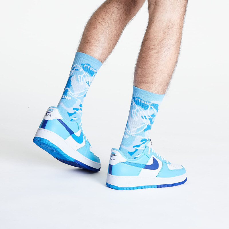 Férfi zoknik Footshop The Basketball Socks Blue Camo