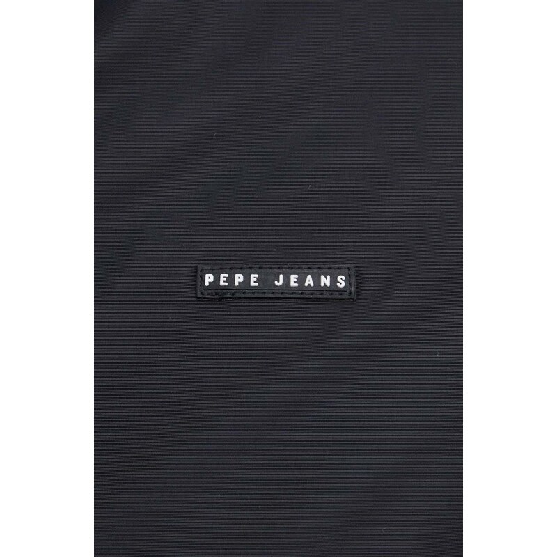 Pepe Jeans rövid kabát férfi, fekete, átmeneti