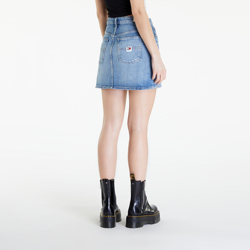 Tommy Hilfiger Szoknya Tommy Jeans Izzie Mid Rise Mini Classic Skirt Denim