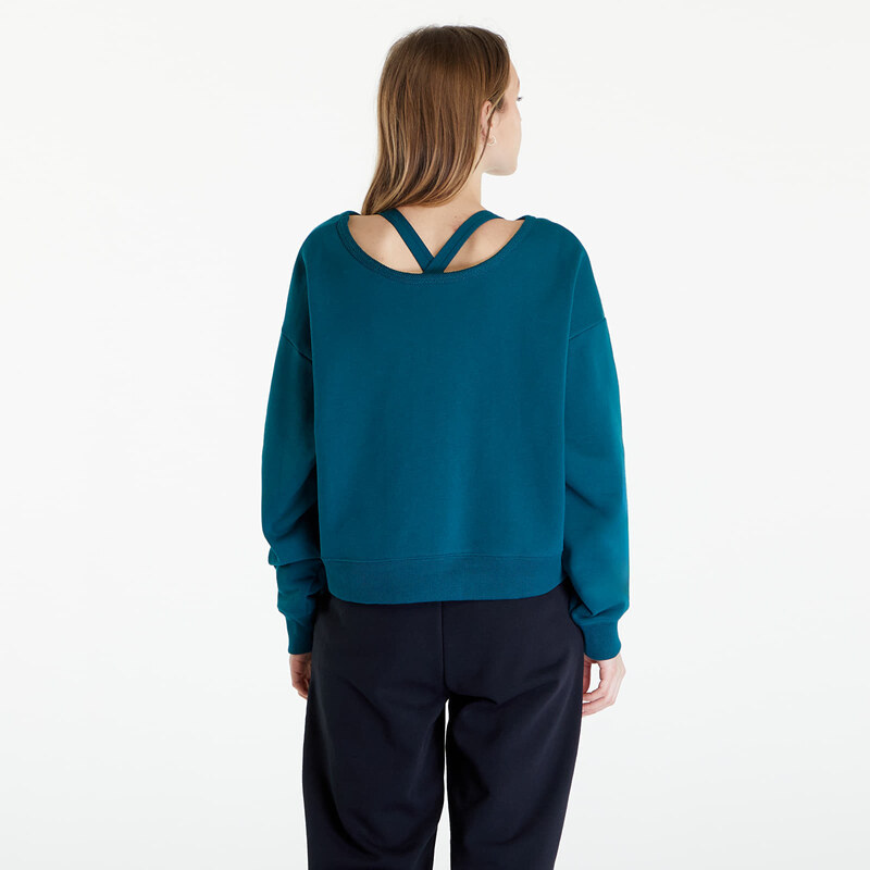 Női kapucnis pulóver Under Armour Project Rock Terry Sweatshirt Turquoise
