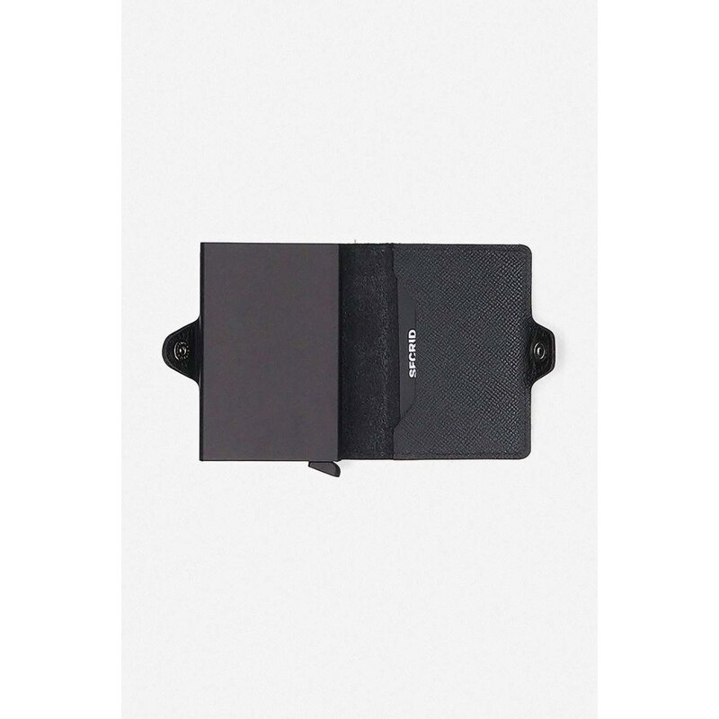 Secrid pénztárca fekete, Portfel Secrid Twinwallet Crisple TC-BLACK