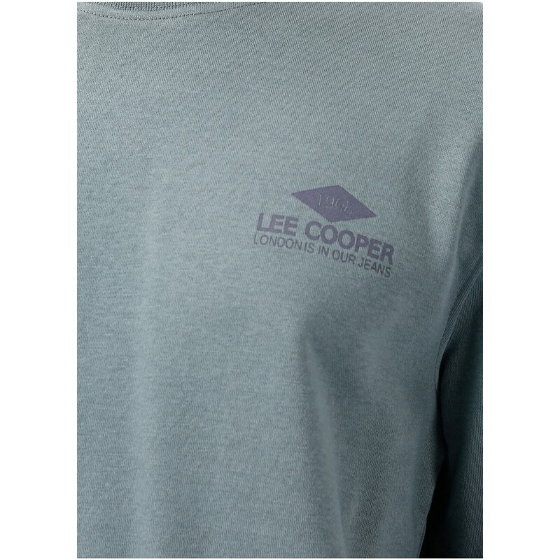 Lee Cooper Men's O Neck Emerald Green Sweatshirt 231 Lcm 241029 Neil Emerald