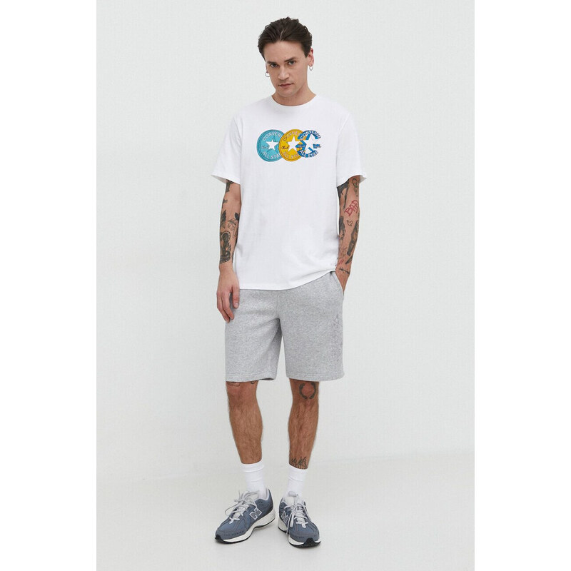 Converse chuck taylor distorted t-shirt WHITE