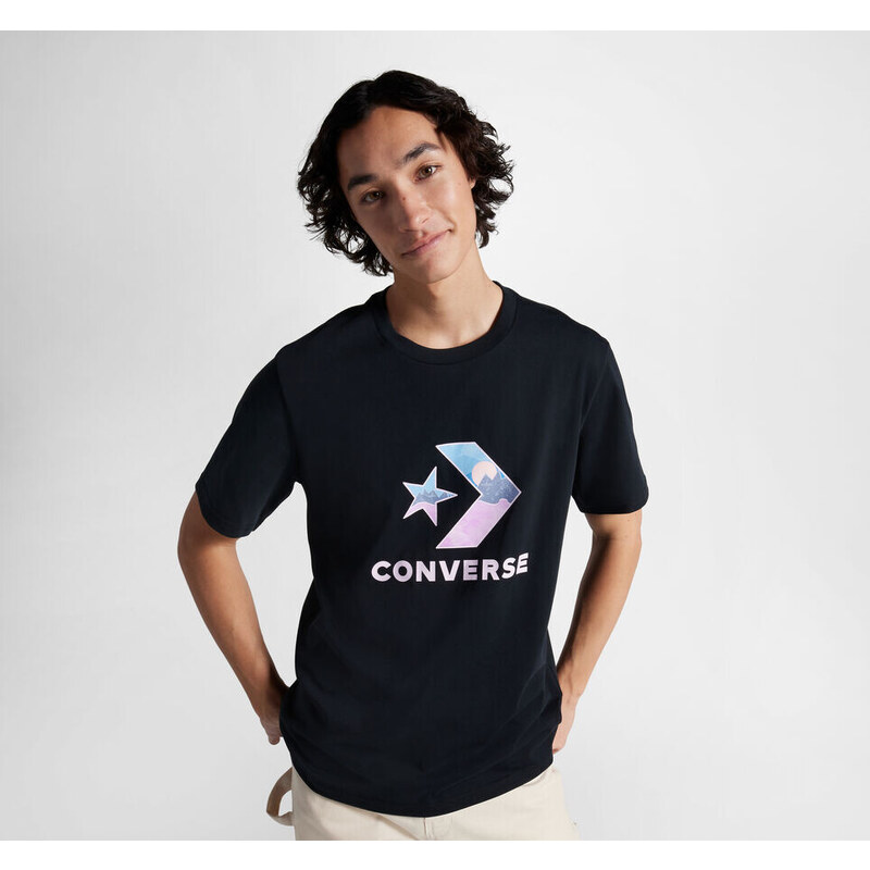 Converse star chevron landscape t-shirt CONVERSE BLACK