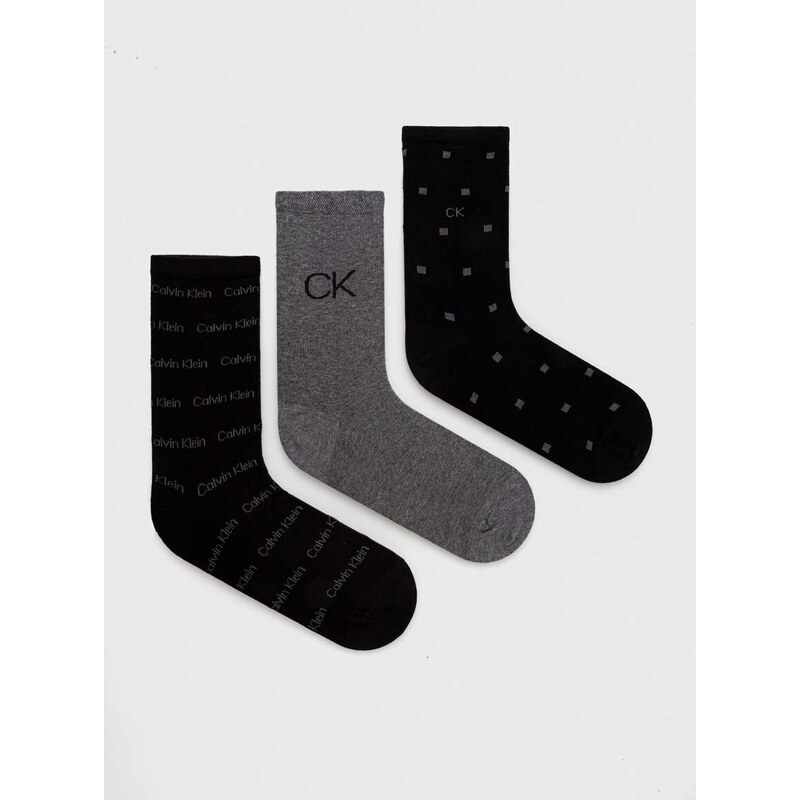 Calvin Klein zokni 3 db fekete, női