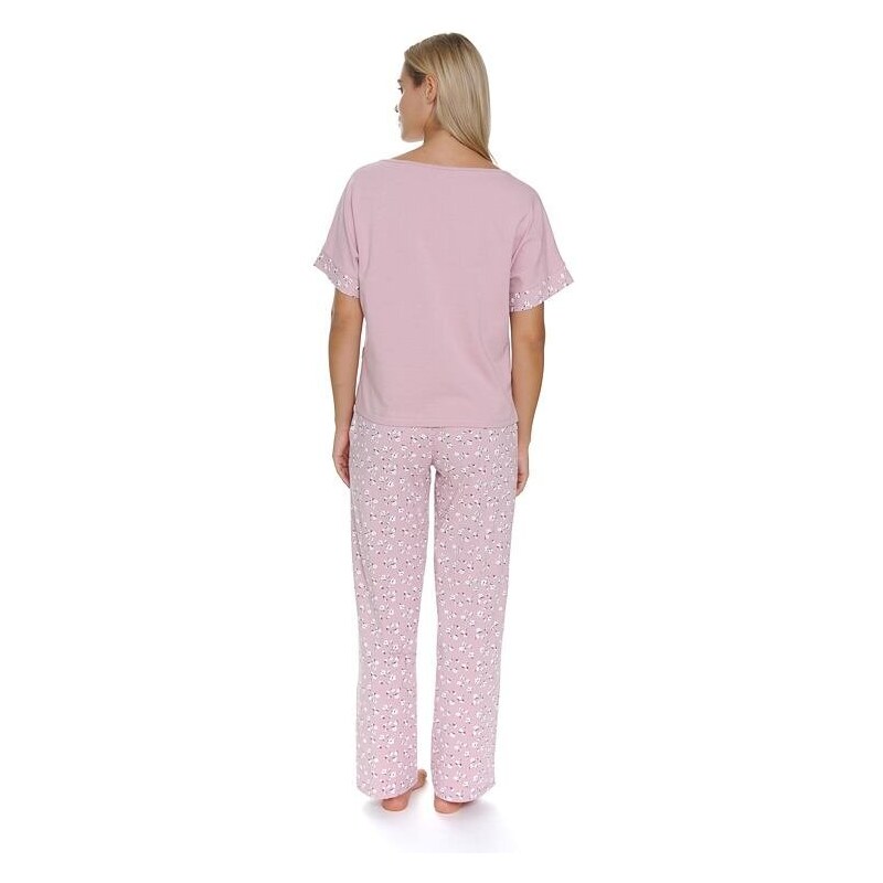 DN Nightwear Daisy női pizsama, rózsaszín