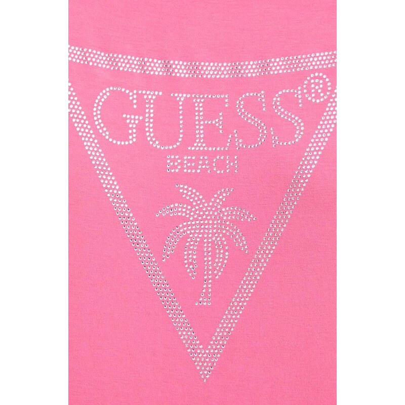 Guess t-shirt női, rózsaszín, E4GI00 K68D2