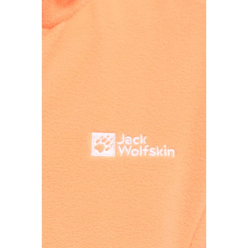 Jack Wolfskin sportos pulóver Taunus narancssárga, sima