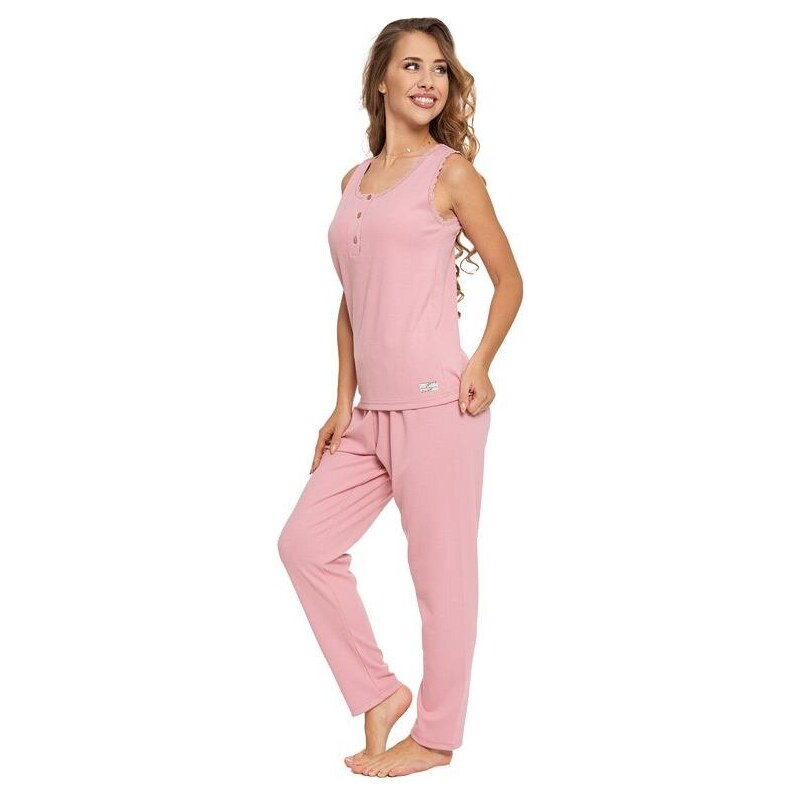 Moraj Dorina női pizsama, rózsaszín