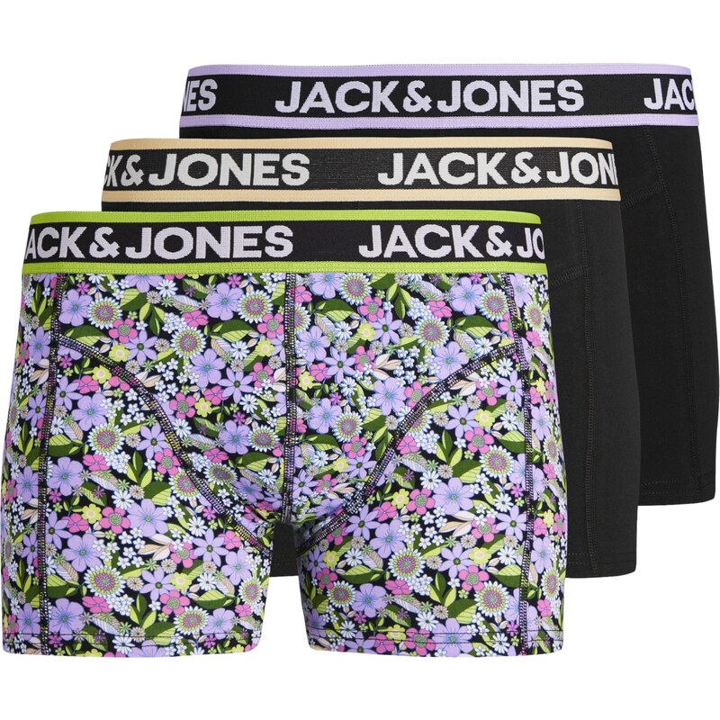 JACK & JONES Boxeralsók 'FLAW' világoskék / khaki / világoszöld / fekete