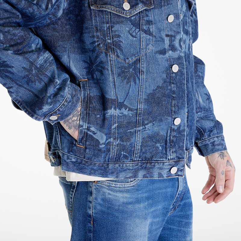 Tommy Hilfiger Férfi dzseki Tommy Jeans Aiden Oversized Trucker Jacket Denim