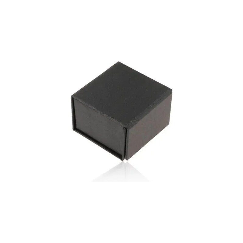 Ekszer Eshop - Fekete doboz gyűrűre vagy fülbevalóra, gyöngyházfény, mágneses zárszerkezet Y55.15