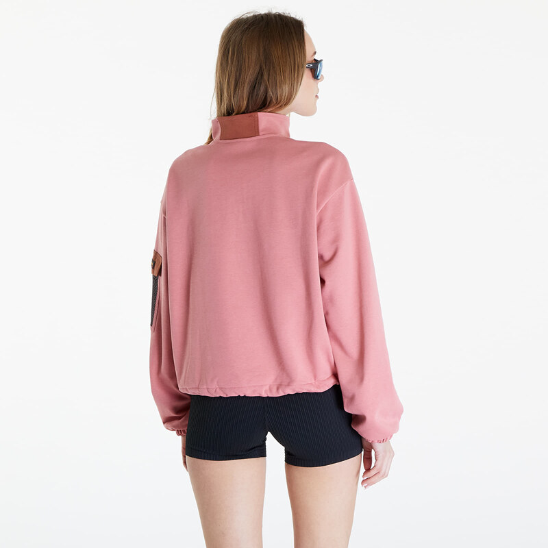 Női kapucnis pulóver Columbia Painted Peak Cropped Sweatshirt Pink Agave/ Auburn
