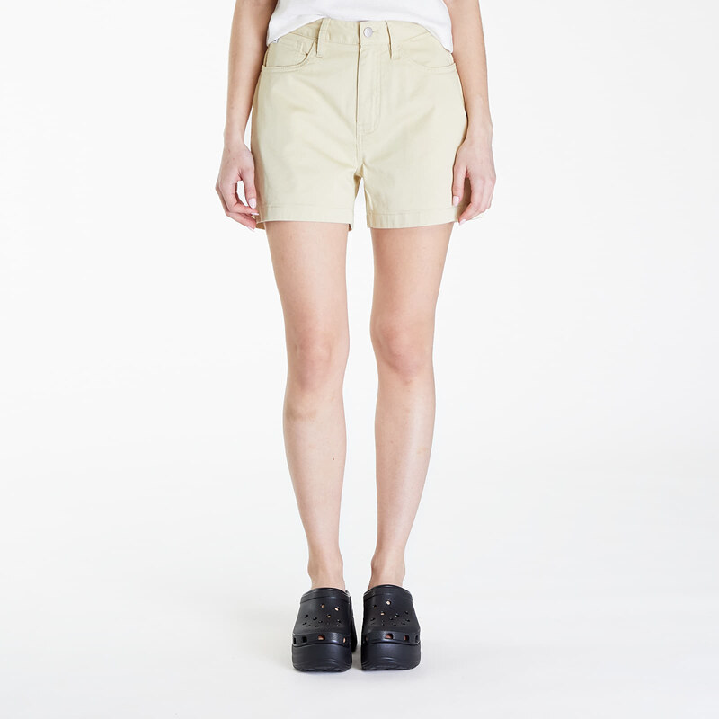 Női rövidnadrág Calvin Klein Jeans Woven Label Mom Short Green Haze