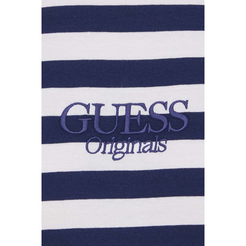 Guess Originals pamut póló sötétkék, mintás