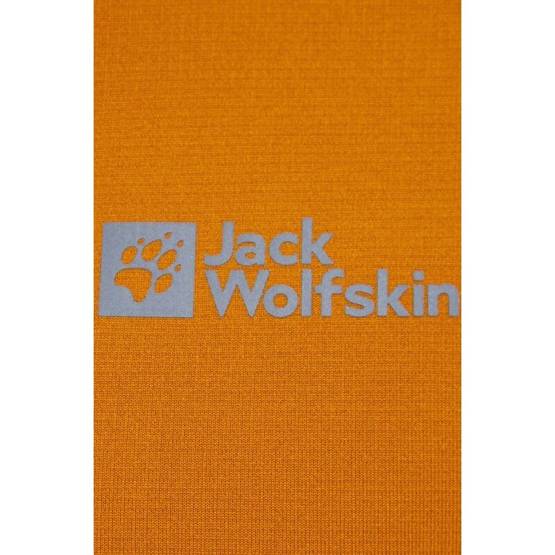 Jack Wolfskin sportos pulóver Gravex Thermo sárga, sima, 1711581