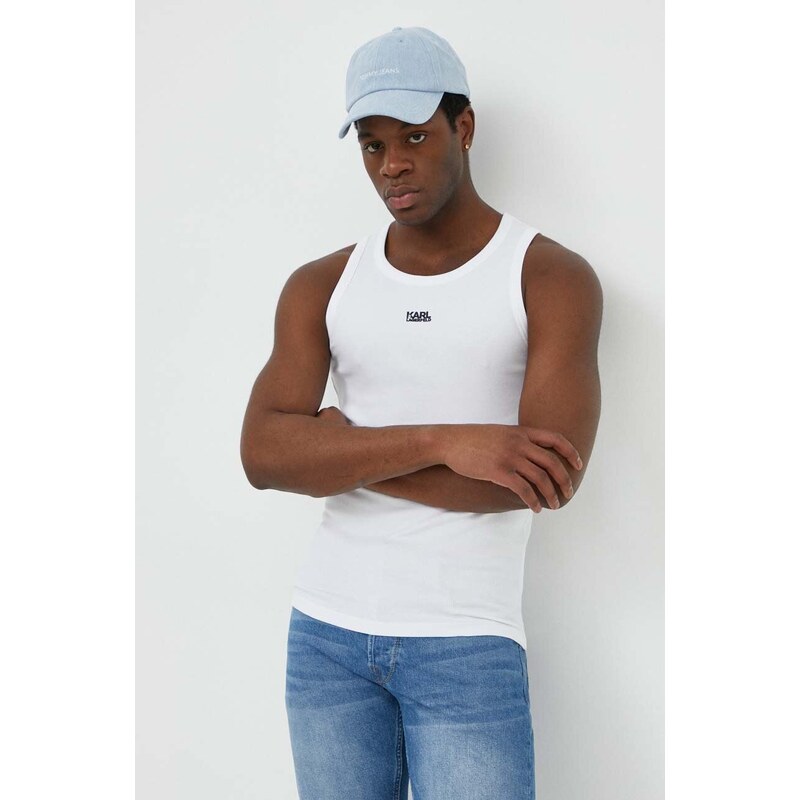 Karl Lagerfeld t-shirt fehér, férfi