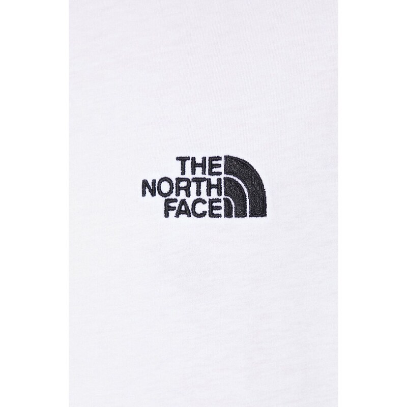 The North Face pamut póló M S/S Essential Oversize Tee fehér, férfi, nyomott mintás, NF0A87NRFN41