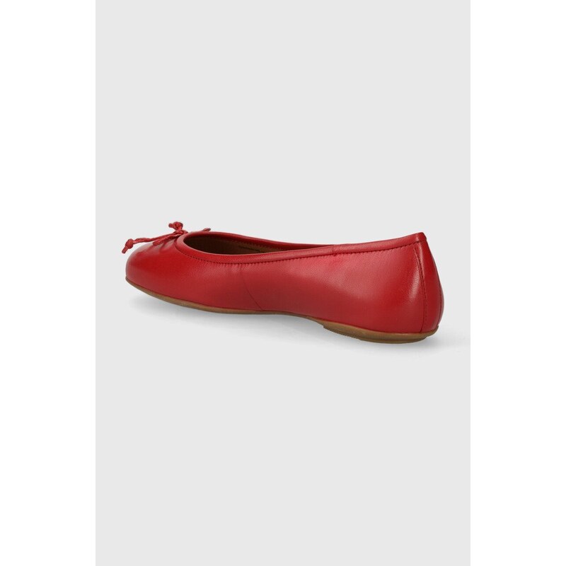 Geox bőr balerina cipő D PALMARIA B piros, D25MUB 000TU C7000