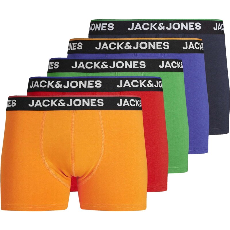 JACK & JONES Boxeralsók kék / tengerészkék / zöld / narancs / piros