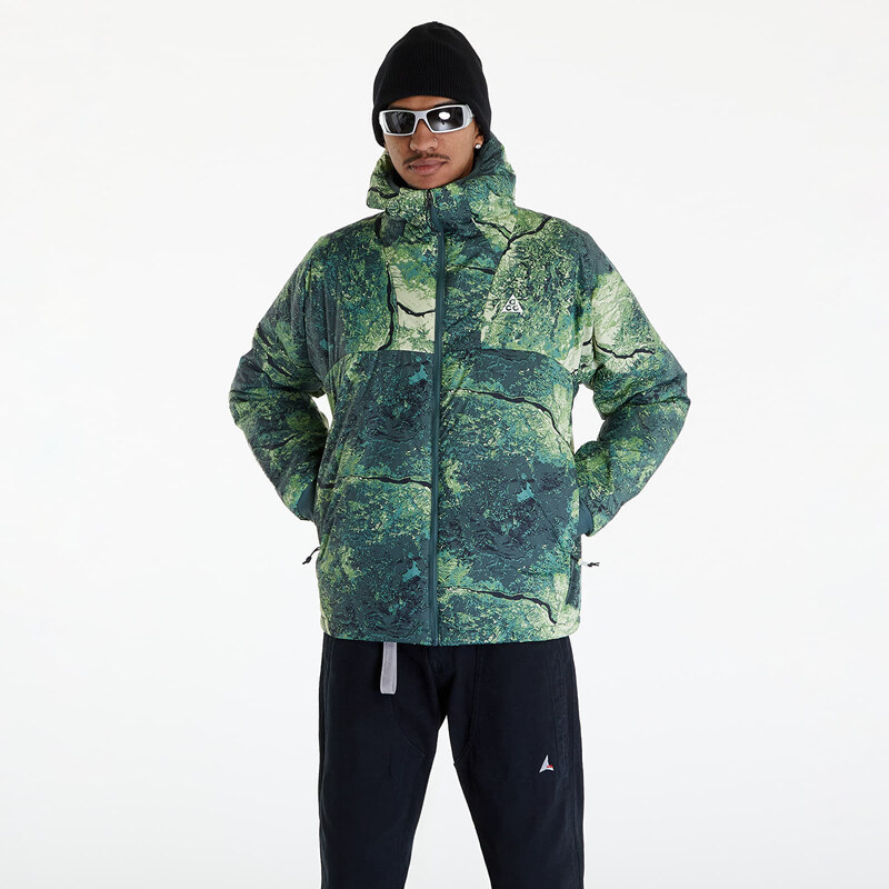 Férfi kabát Nike ACG "Rope de Dope" Men's Therma-FIT ADV Allover Print Jacket Vintage Green/ Summit White