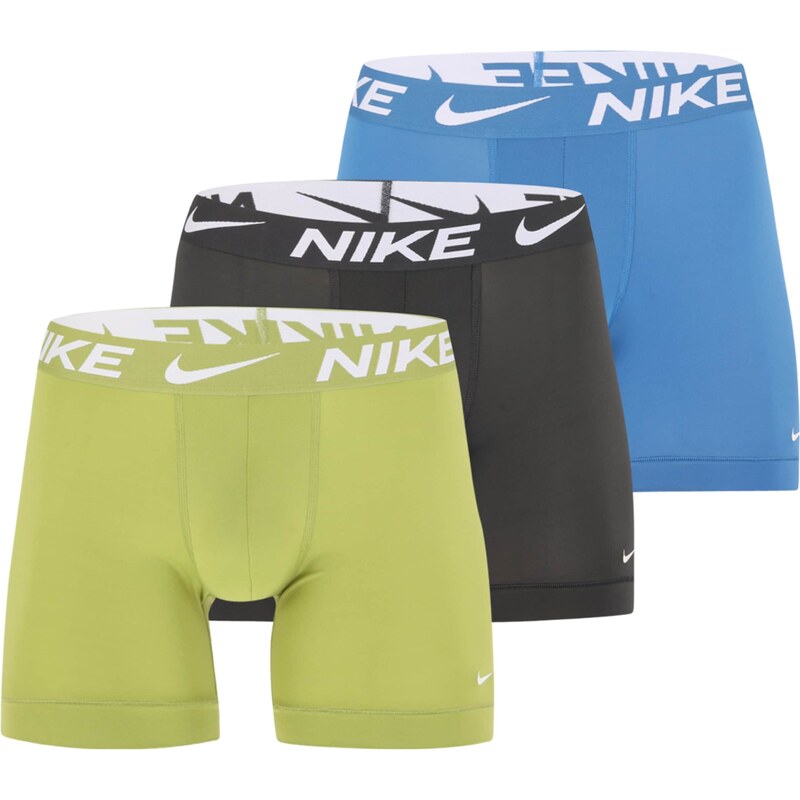 NIKE Sport alsónadrágok azúr / kiwi / fekete / fehér