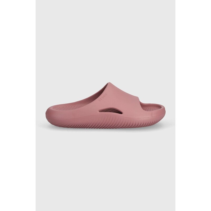 Crocs papucs Mellow Slide rózsaszín, női, platformos, 208392
