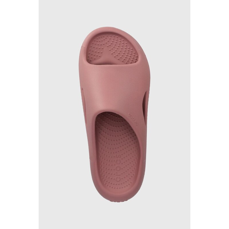 Crocs papucs Mellow Slide rózsaszín, női, platformos, 208392