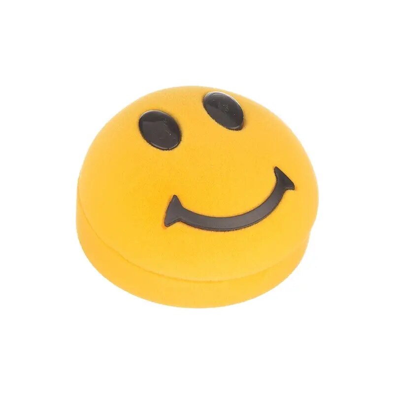 Ekszer Eshop - Díszdoboz fülbevalónak - sárga smiley Y31.12