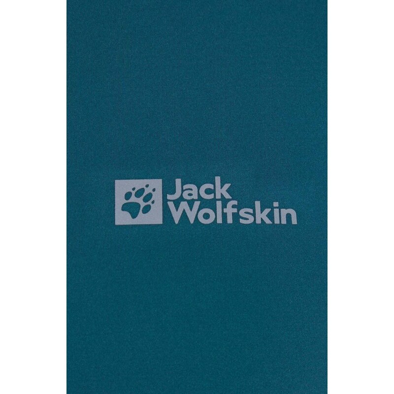 Jack Wolfskin sportos pulóver Gravex zöld, mintás, 1809971
