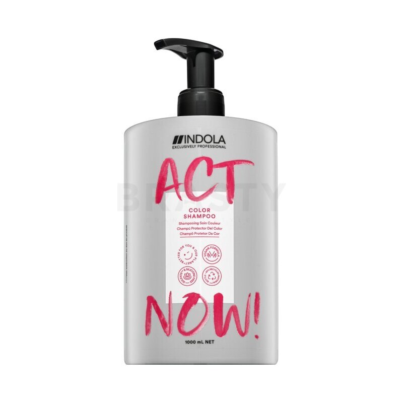 Indola Act Now! Color Shampoo védő sampon festett hajra 1000 ml