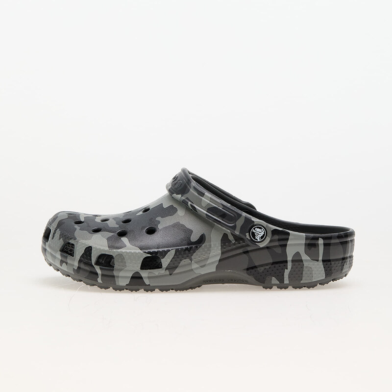 Papucsok Crocs Classic Printed Camo Clog Grey/ Multi, uniszex