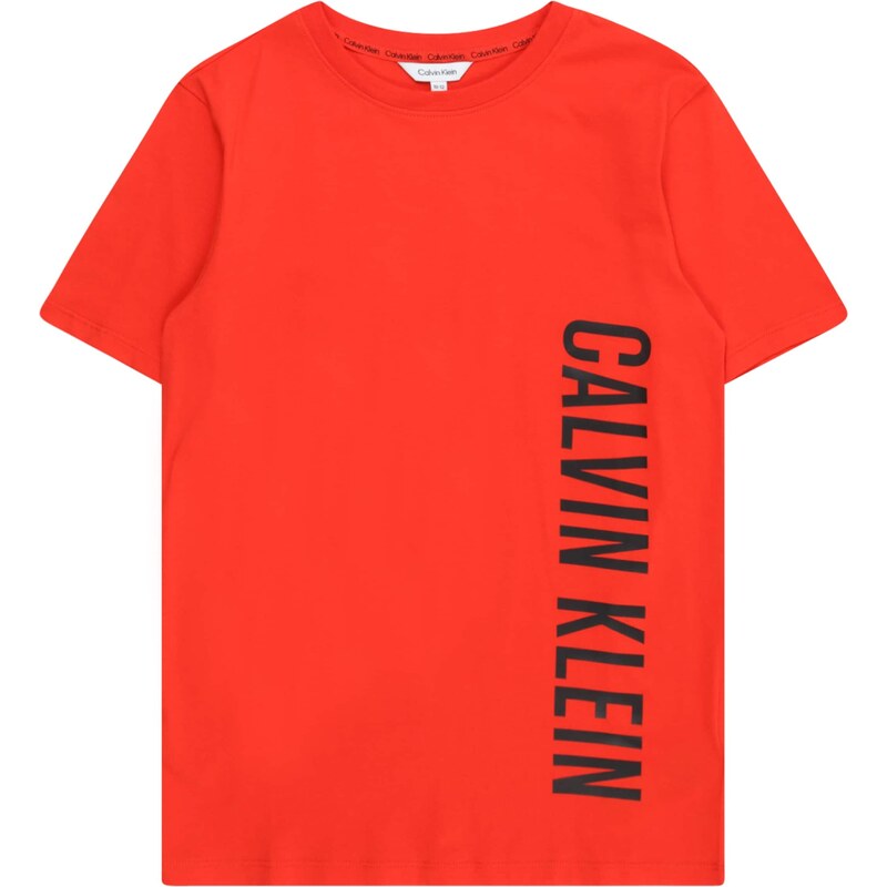 Calvin Klein Swimwear Póló 'Intense Power' világospiros / fekete