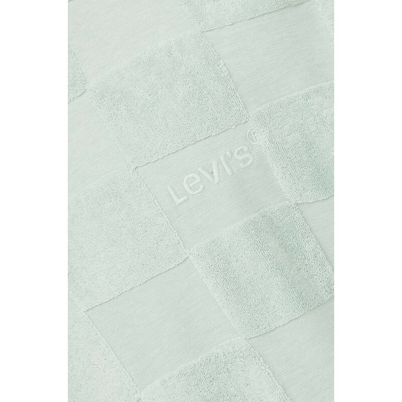 Levi's pamut póló zöld, férfi, mintás