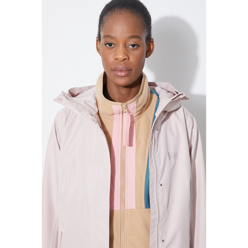 Helly Hansen rövid kabát női, rózsaszín, átmeneti, 54075