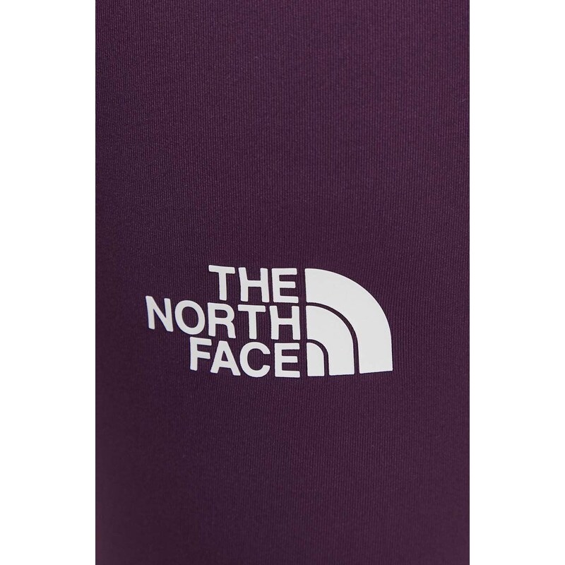The North Face sport legging lila, női, nyomott mintás, NF0A87K1W4E1
