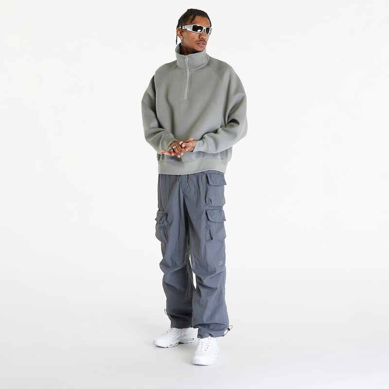 Férfi kapucnis pulóver Nike Tech Fleece Reimagined Men's 1/2-Zip Top Dark Stucco
