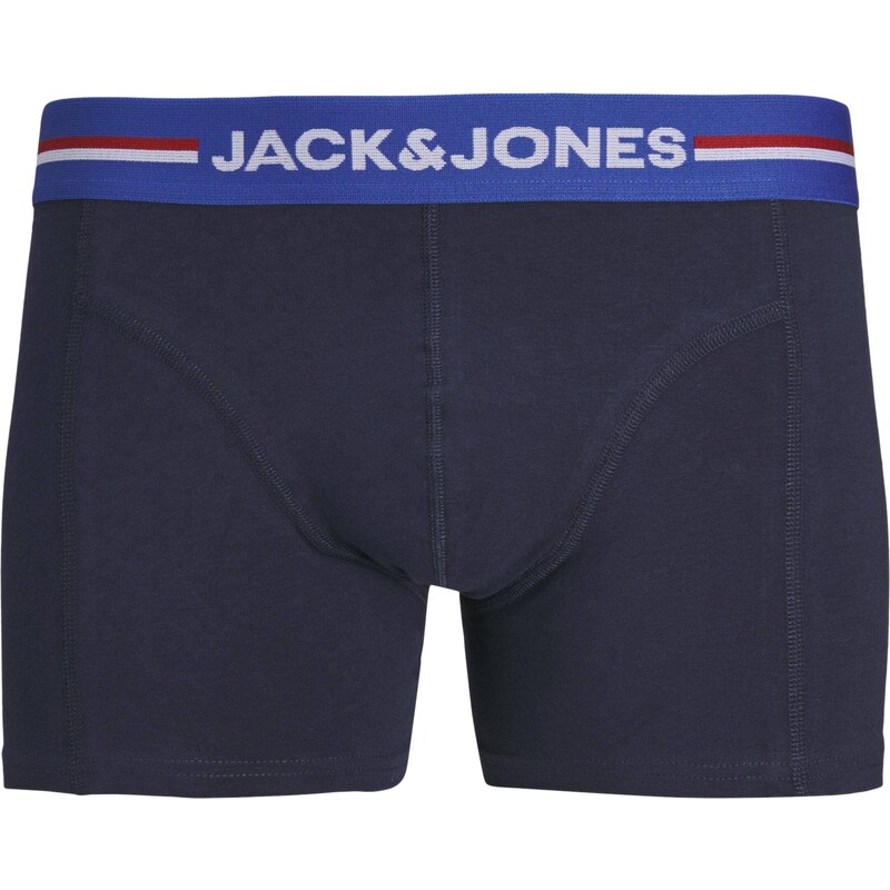 JACK & JONES Boxeralsók 'TIM SOLID' kék / világoskék / fekete / fehér