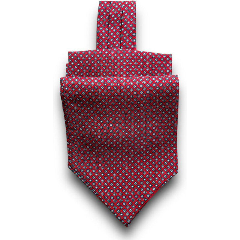 Selyem ascot nyakkendő (piros) Nr.1