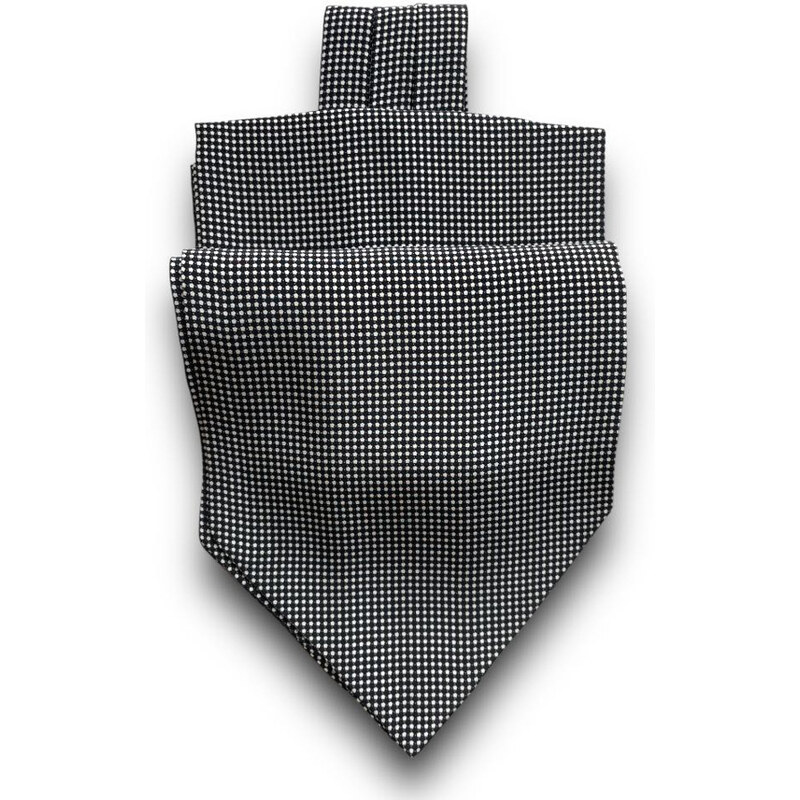 Selyem ascot nyakkendő (fekete) Nr.1