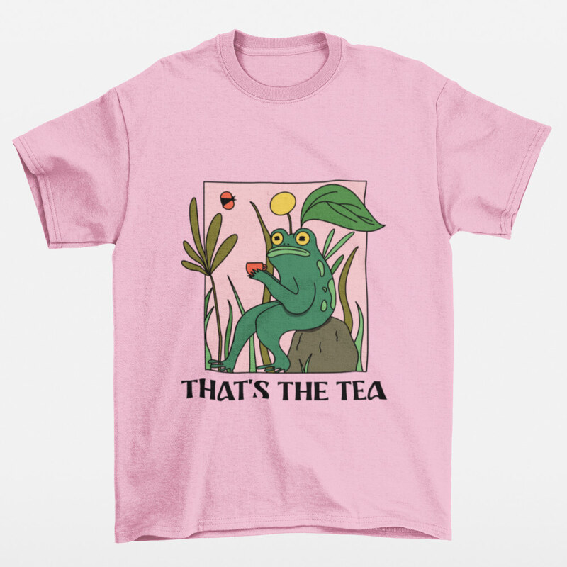 BHarts Design That's The Tea - Békás környakú póló