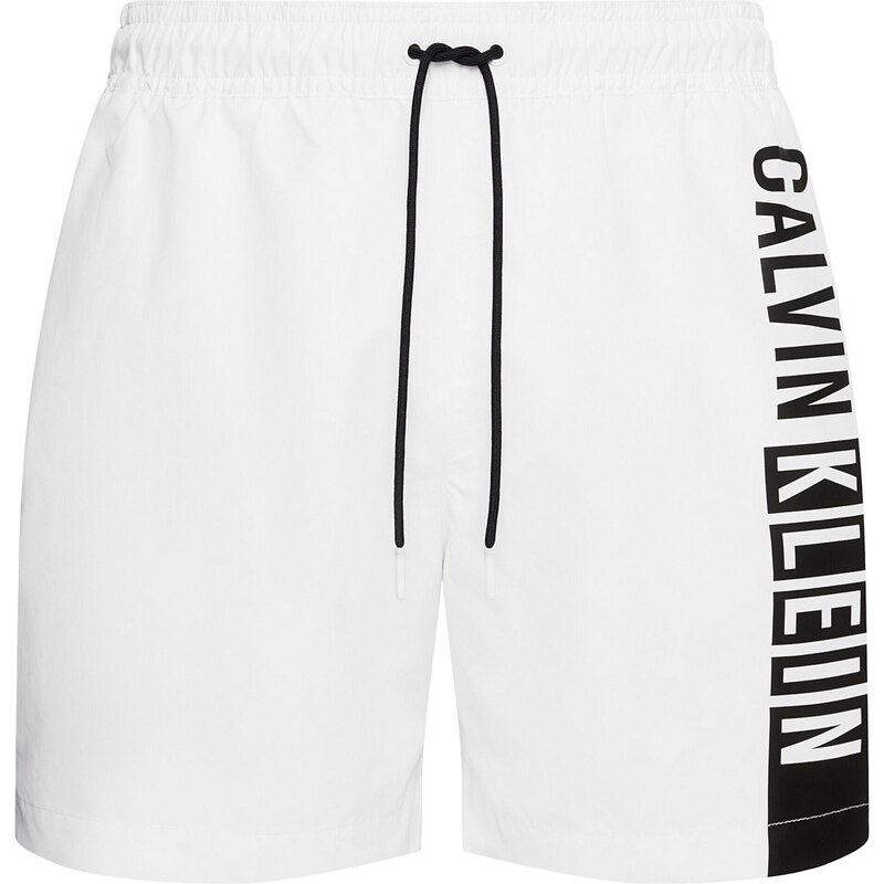 Calvin Klein Swimwear Rövid fürdőnadrágok 'Intense Power ' fekete / fehér