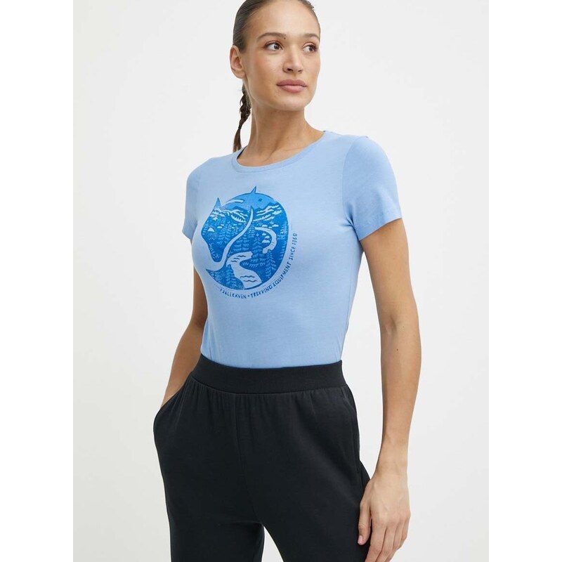 Fjallraven pamut póló Arctic Fox T-shirt női, F89849
