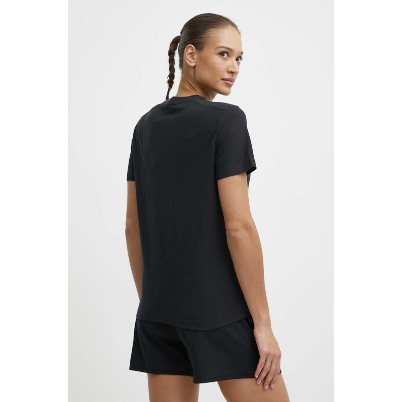 Fjallraven t-shirt Hemp Blend T-shirt női, fekete, F14600163