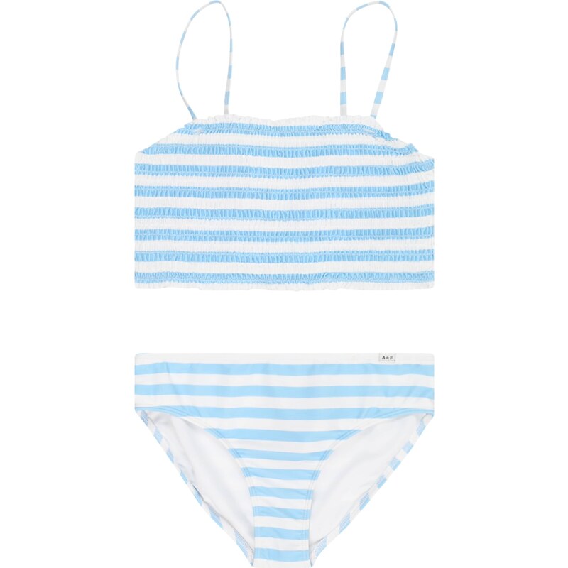 Abercrombie & Fitch Bikini 'JAN' vízszín / fehér