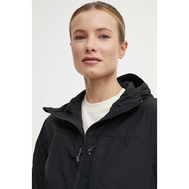 Fjallraven rövid kabát High Coast női, fekete, átmeneti, F83516